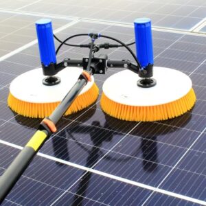 Double Disc Solar Panel Cleaning Brush